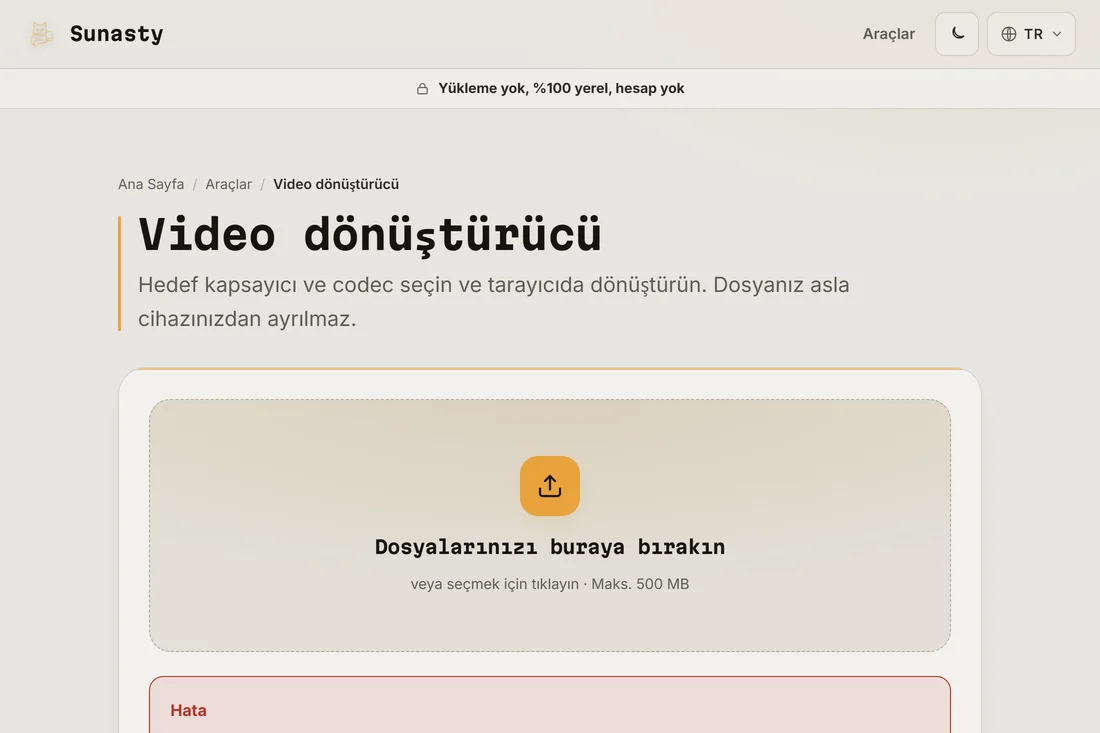 İndirilmeye hazır, kaynak MP4'ten daha küçük dönüştürülmüş WebM dosyası
