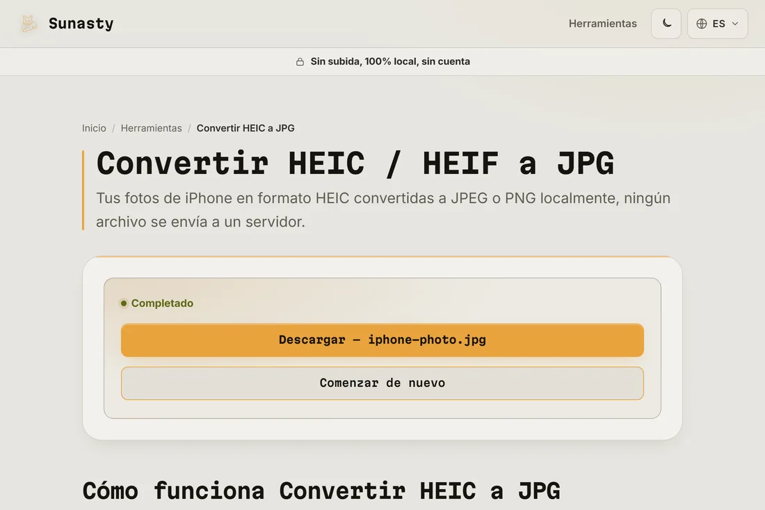 El JPG convertido listo para descargar