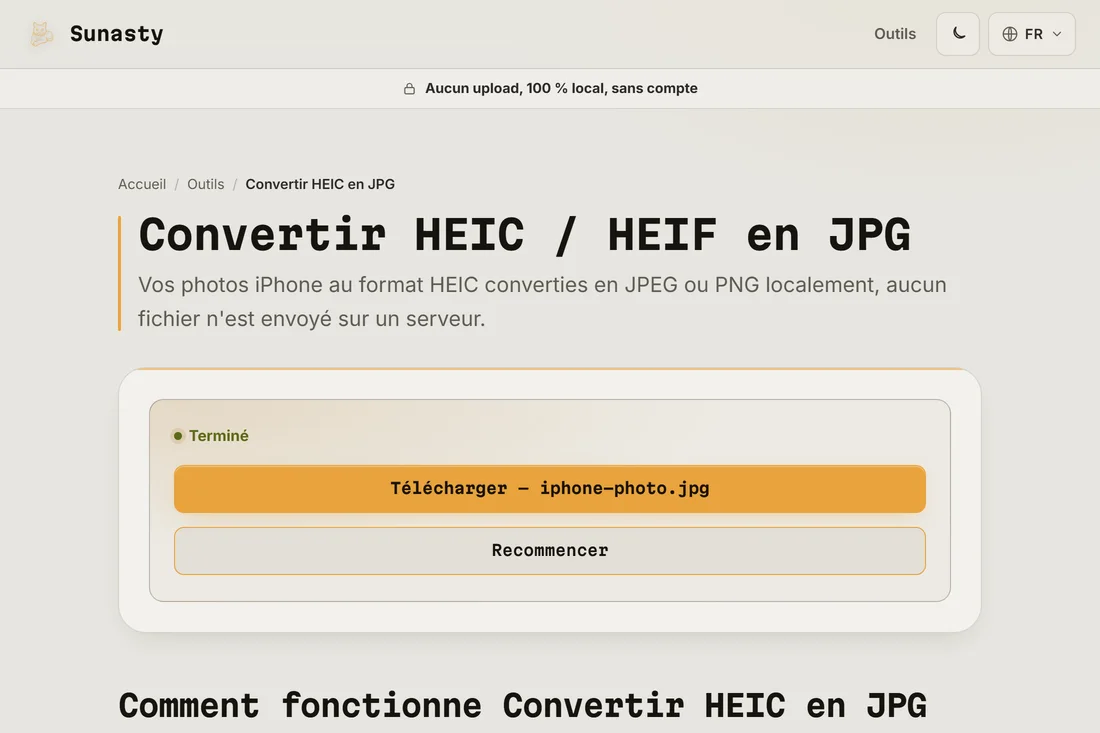 Le JPG converti, prêt au téléchargement