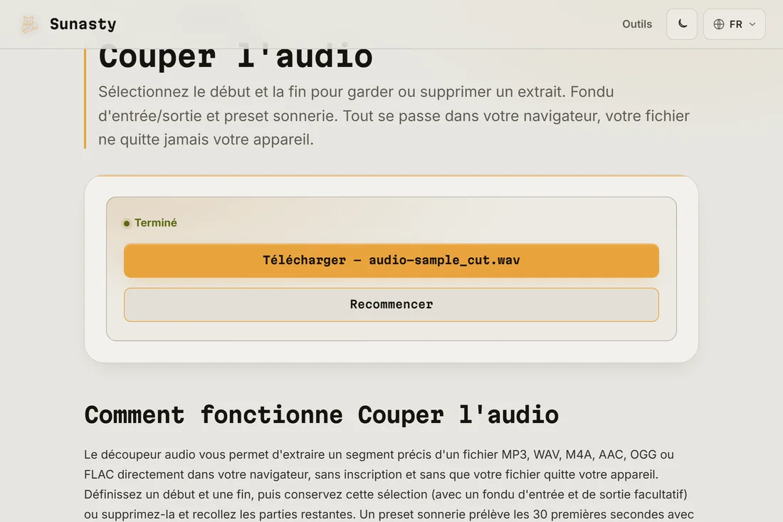 Le clip de sonnerie coupe, pret a telecharger